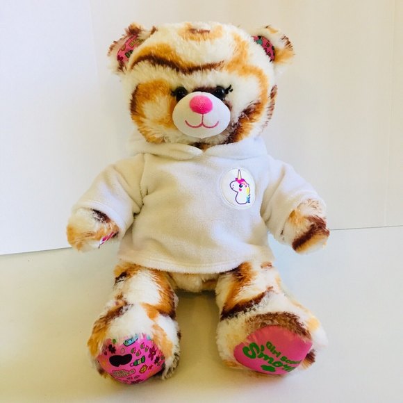 BAB Girl Scout S’mores Bear Plush 15” Caramel Swirl S'mores with Unicorn Hoodie - Picture 8 of 10
